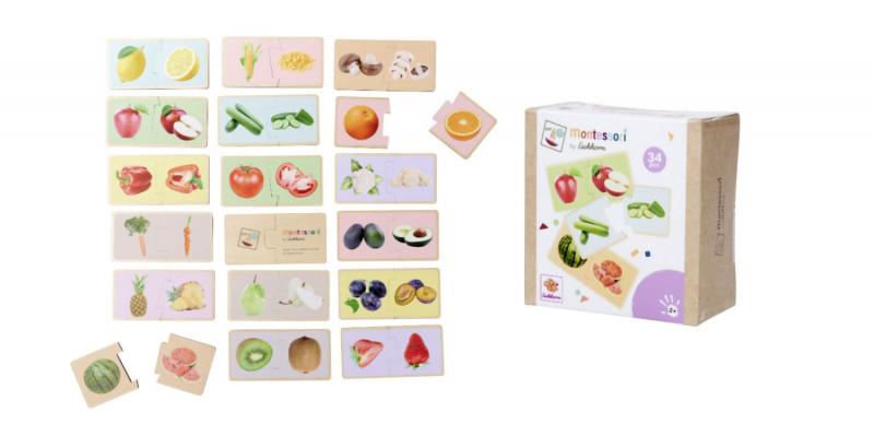 Montessori Puzzle ovoce a zelenina